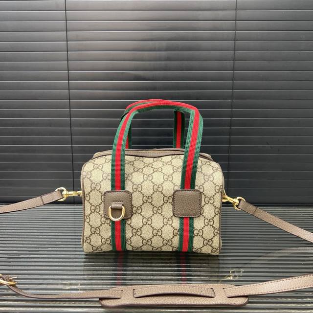 Gucci Gucci Gg Monogram canvas handbag mini unisex couple beige brown shoulder m