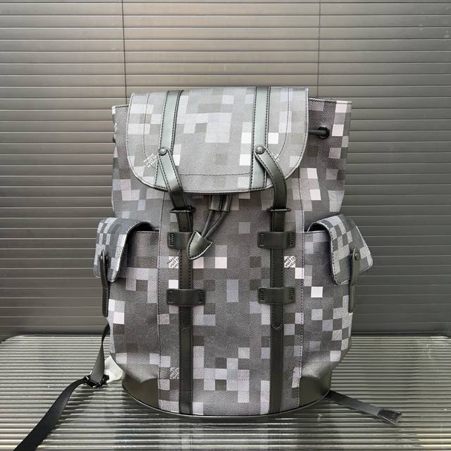 Louisvuitton Christopher Lv Backpack Computer Bag Classic Logo Matching Original