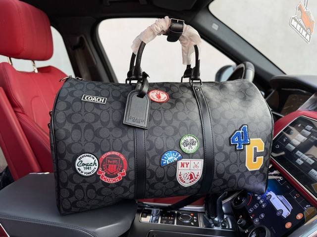 High-end new "Coach" travel bag Coach Venturer 50 classic monogram full print z
