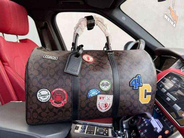 High-end new "Coach" travel bag Coach Venturer 50 classic monogram full print z