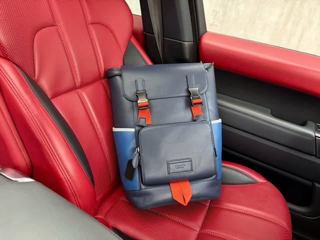 High-end new "Coach" backpack Coach backpack Coach Track 27 color matching draw