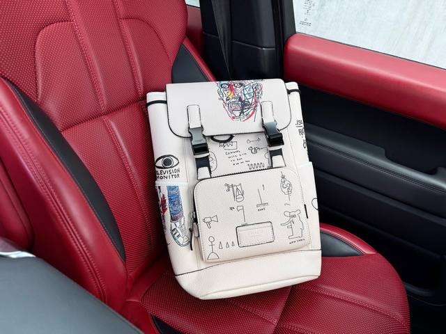 High-end new "Coach" backpack Coach backpack Coach x Basquiat Coach Track 27 jo