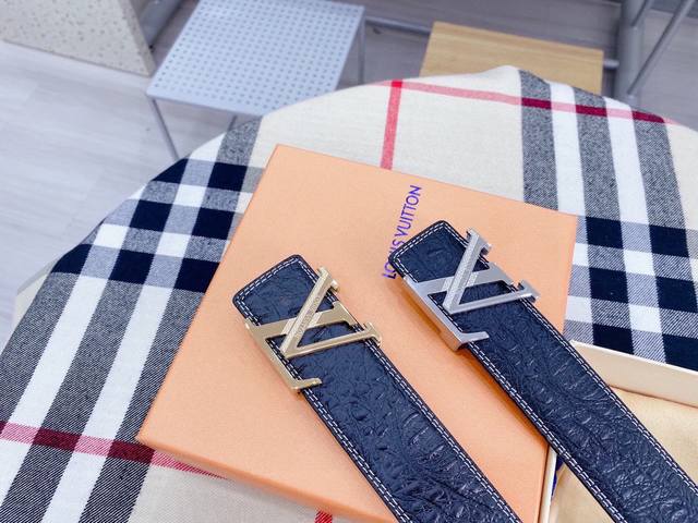Louis Vuitton 4.0Cm Original quality real scene shooting 100% double-sided top l