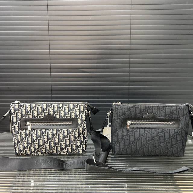 Dior Dior canvas shoulder messenger bag card holder wallet multifunctional men's