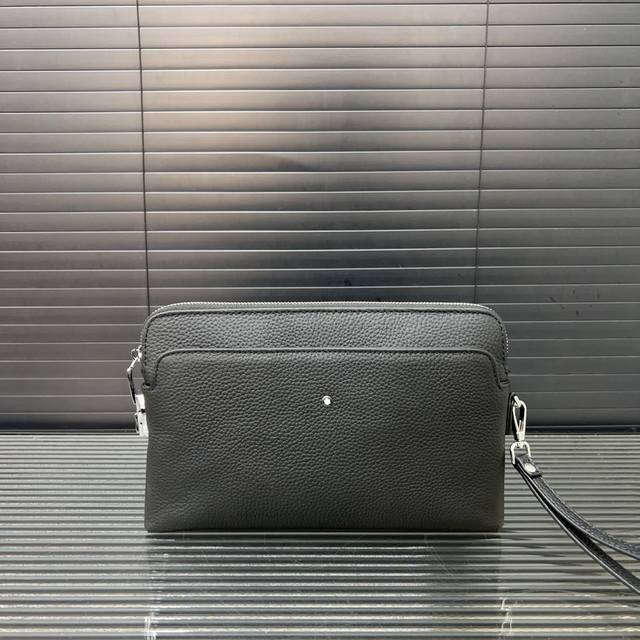Montblanc Montblanc combination lock cowhide clutch card holder wallet multifunc