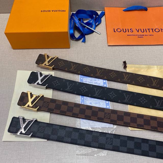 Brand: Louis Vuitton Lv steel buckle Grade: original quality. Customized cowhid
