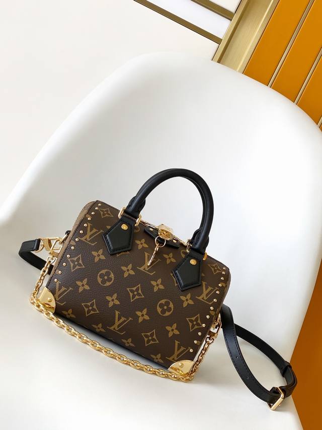 Top original 163C01 dynamic chip M13146 Speedy Trunk handbag reconstructs classi