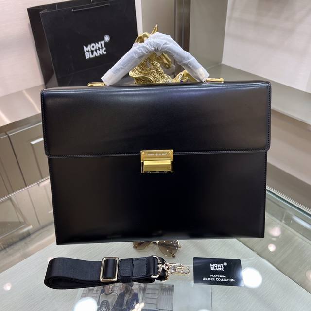 Montblanc International Montblanc's new men's briefcase is made of imported glos