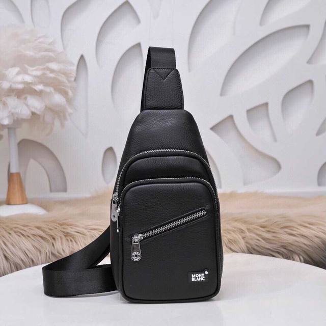 Montblanc - Latest men's chest bag model 011-1 Original quality Made of imported