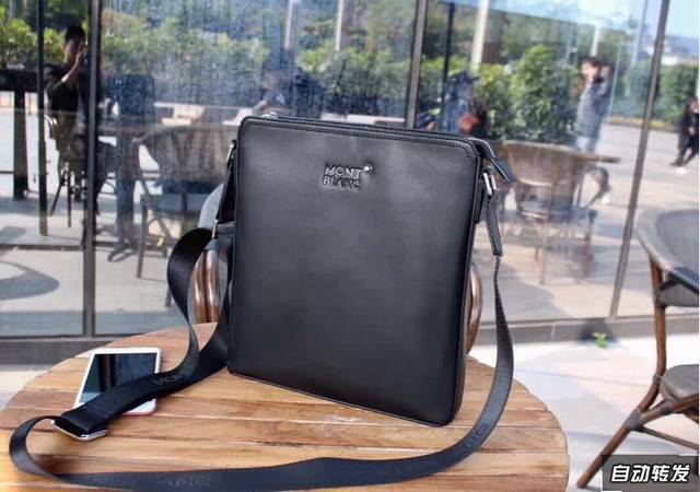 Genuine model: 022-2 Counter hit, original cowhide, Montblanc men's messenger b