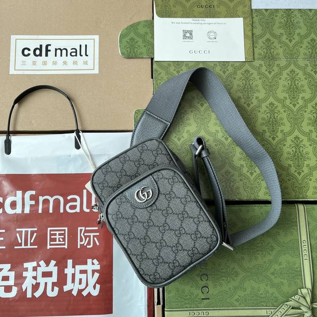 Original leather with Cdfmall Sanya duty-free shop handbag Ophidia series Gg min