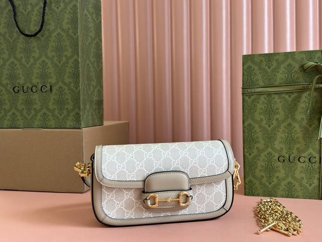Original leather with Cdfmall Sanya duty-free shop handbag Gucci Horsebit 1955 s
