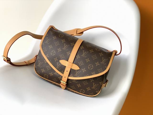 Top original M40710 Second-hand series, Saumur medium handbag Made of Monogram