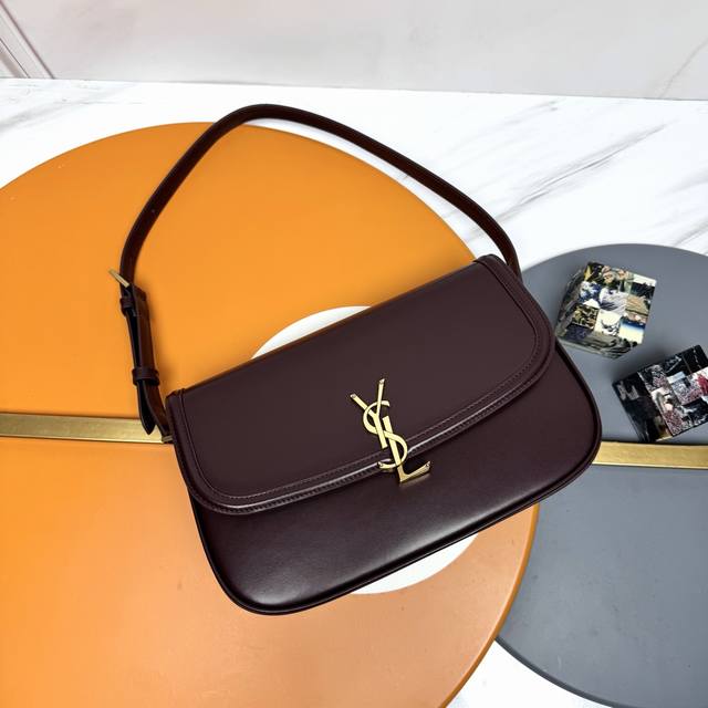 Black antique gold large size 29cm Exclusive for boutiques Saint Laurent has rel