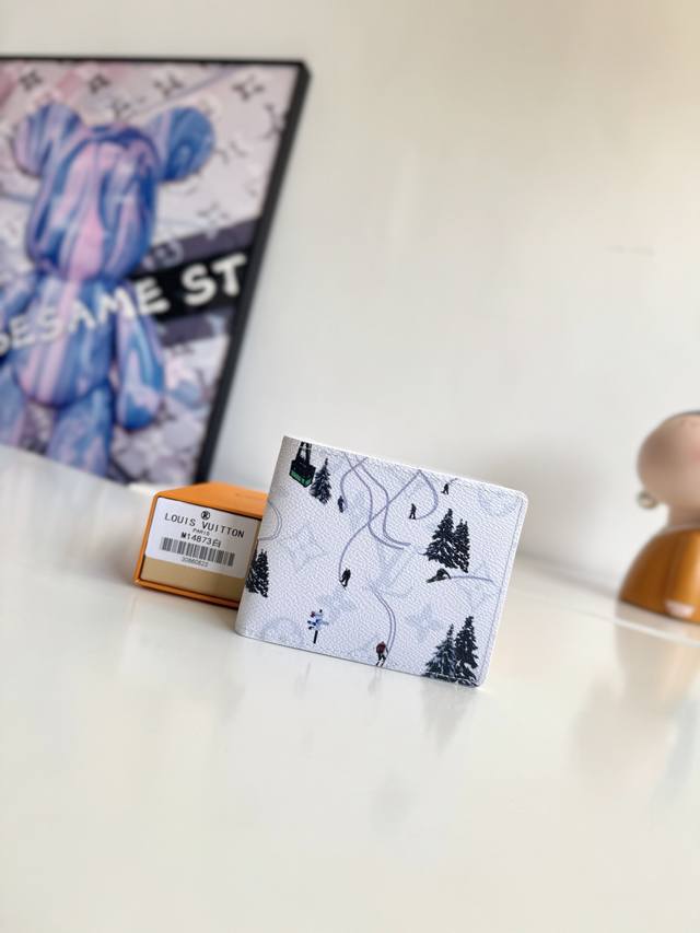 Overseas original M14873 white exclusive real shot! This Slender wallet is from
