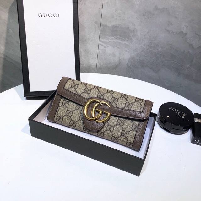 Color Black Coffee Size 19X10 Gucci popular cowhide with PVC two-fold wallet cl