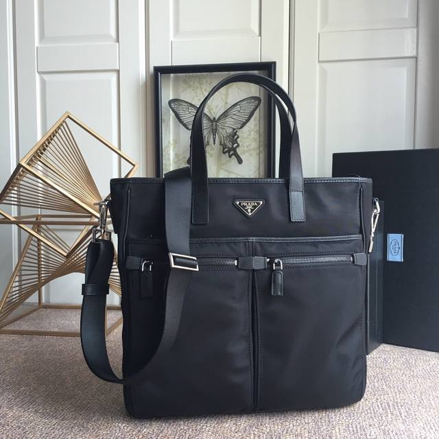P new men's bag, 2Vg860, top quality, made of imported parachute fabric, top har