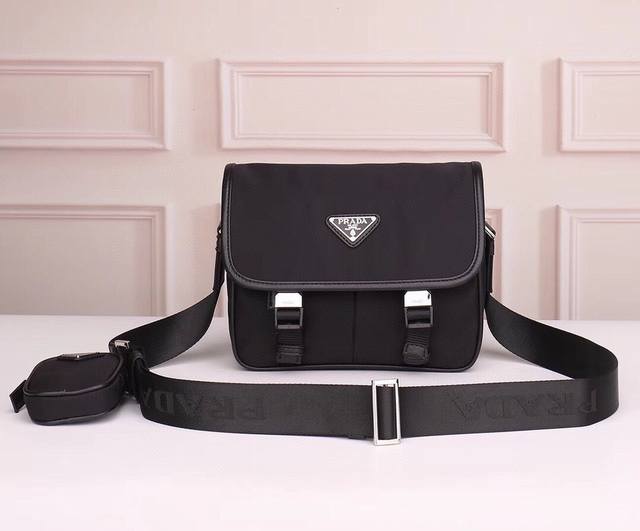 Prada-Prada messenger bag official website uses original imported waterproof fab