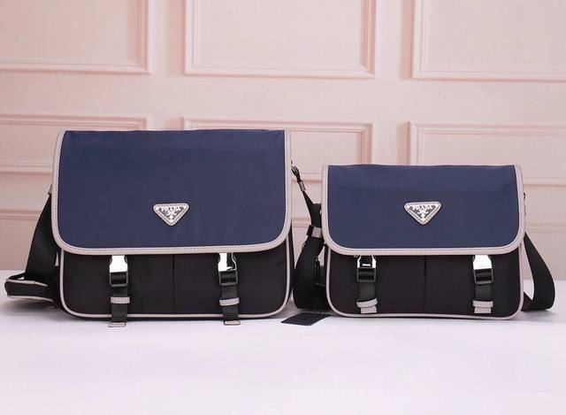 Prada-Prada messenger bag official website uses original imported waterproof fab