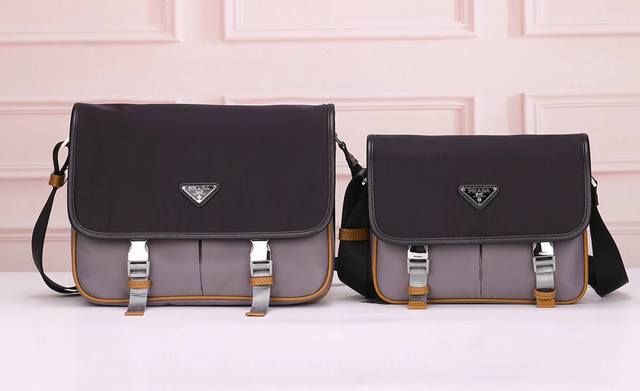 Prada-Prada messenger bag official website uses original imported waterproof fab