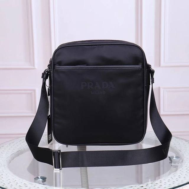Prada-Prada messenger bag official website uses original imported waterproof fab