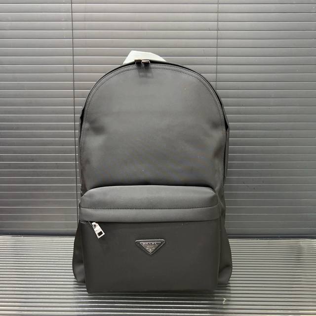 Prada canvas backpack nylon cloth large capacity backpack school bag real shot o