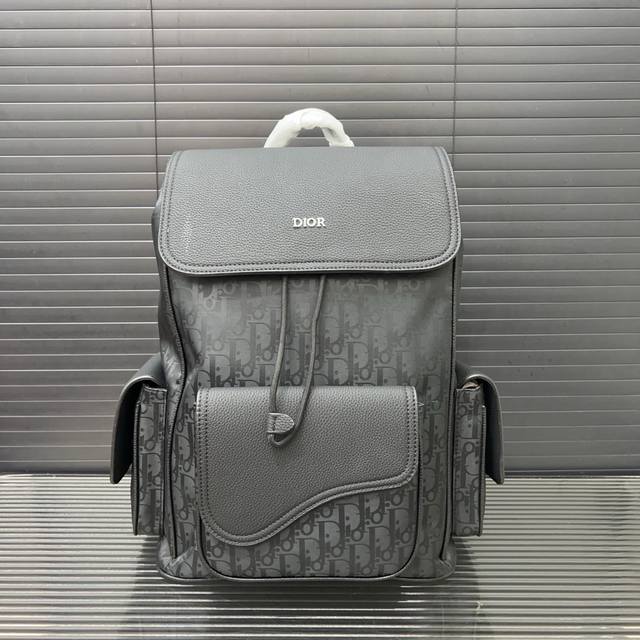 Dior Dior Saddle Cd saddle backpack men and women large capacity backpack school