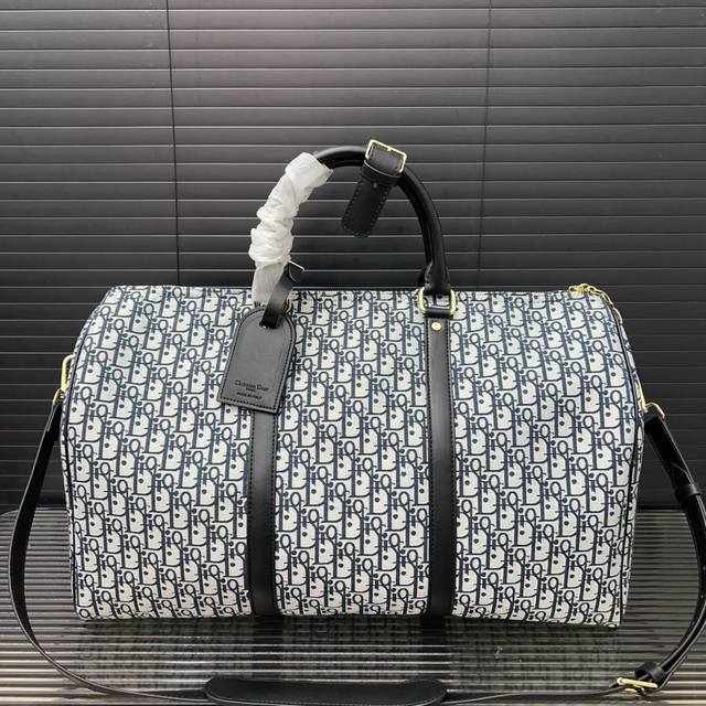 Dior Dior jacquard embroidery travel bag airport bag handbag original fabric mat