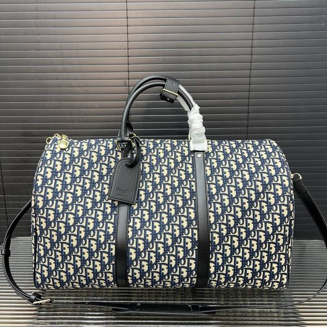 Dior Dior jacquard embroidery travel bag airport bag handbag original fabric mat