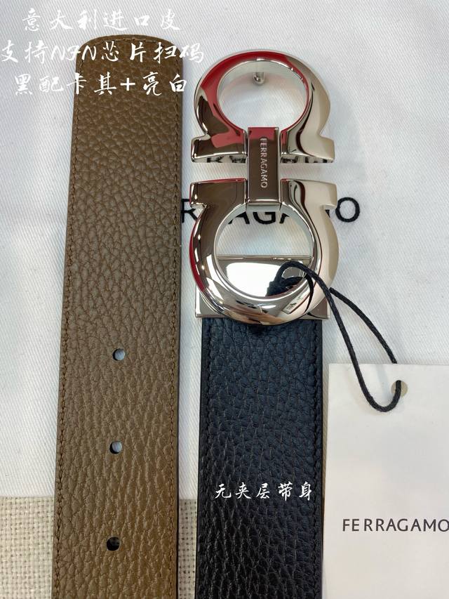 Ferragamo Ferragamo NFC chip scan code model genuine size 3.5Cm Italian original