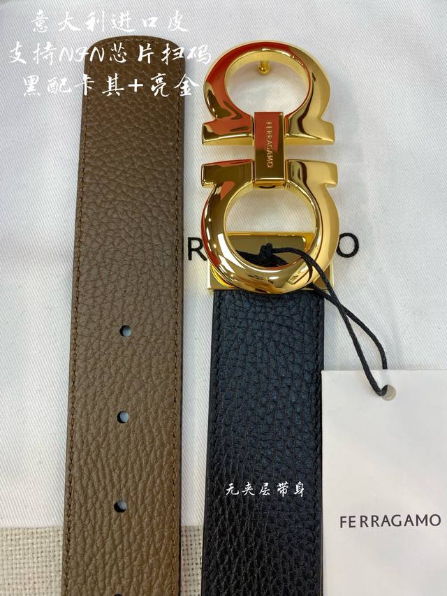 Ferragamo Ferragamo NFC chip scan code model genuine size 3.5Cm Italian original