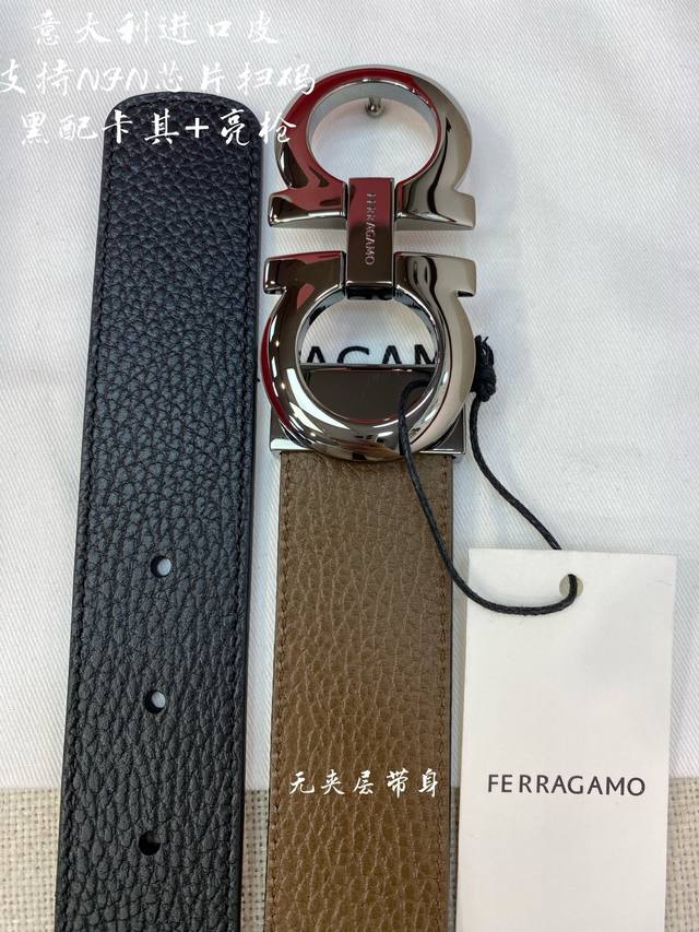 Ferragamo Ferragamo NFC chip scan code model genuine size 3.5Cm Italian original