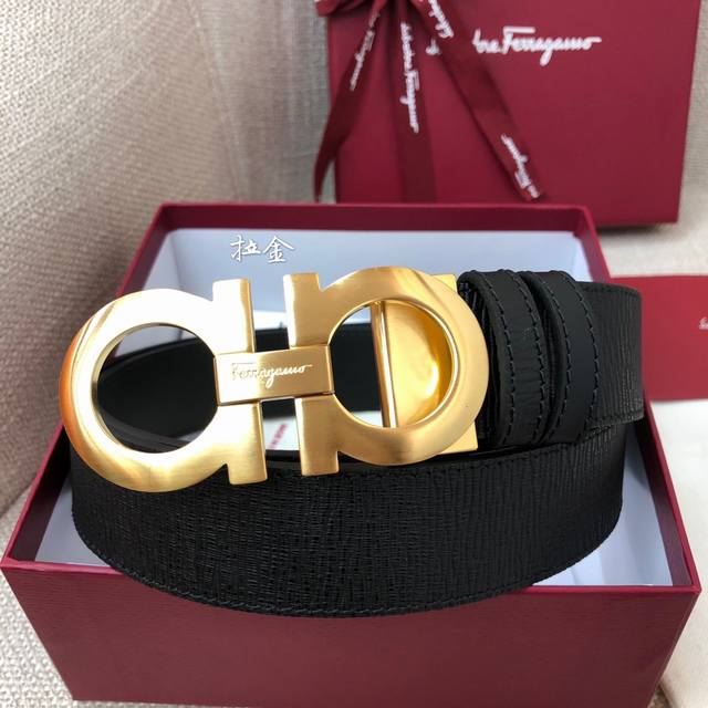 3.5Cm High-end custom men's belt, double-sided imported cowhide, you can choose