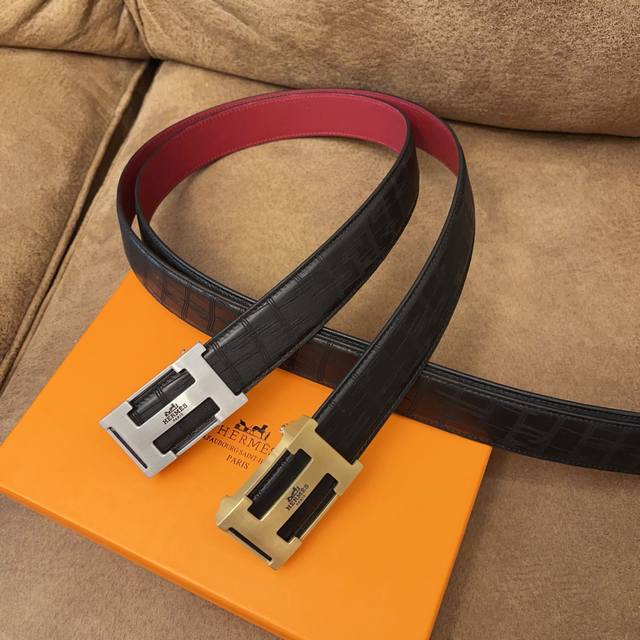 Gift Hot-selling Hermes' beautiful automatic buckle slideway width: 3.5cm New o