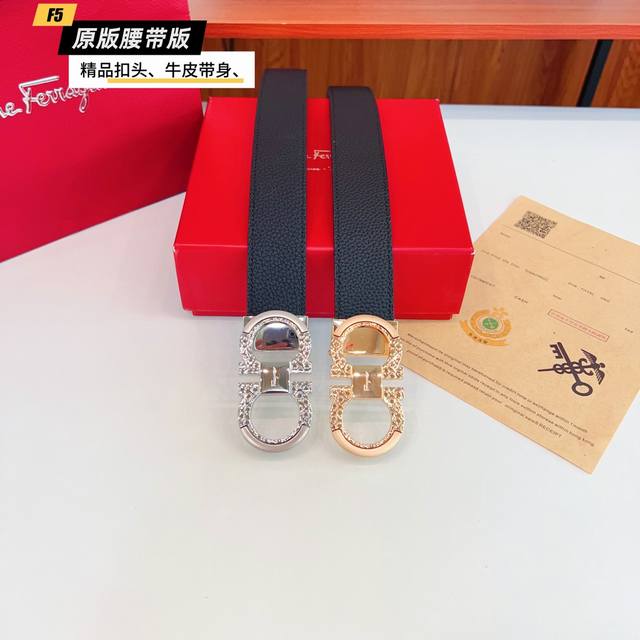 Original quality punching Brand: Fila F men's Color: black Buckle: gold and silv