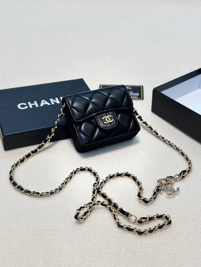 Color Black Size 11X10 Chanel Chanel sheepskin small backpack is fashionable an