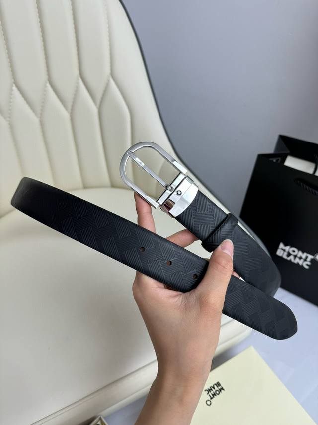 Montblanc original quality pin buckle, real shot, 35mm width, suitable for busi