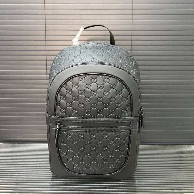 Gucci Gucci Gg rubber zipper backpack large capacity backpack school bag unisex