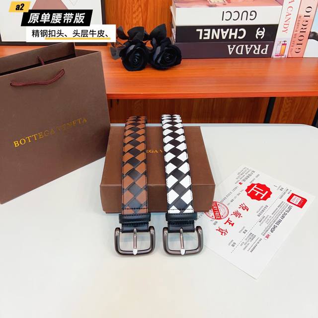Bv Bottega Veneta original new product. The belt body is made of double-sided It