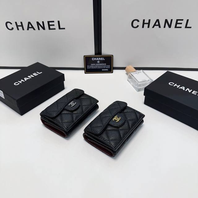 Color Black Gold Black Silver Size 10X7 Chanel's new dual-purpose wallet and ca