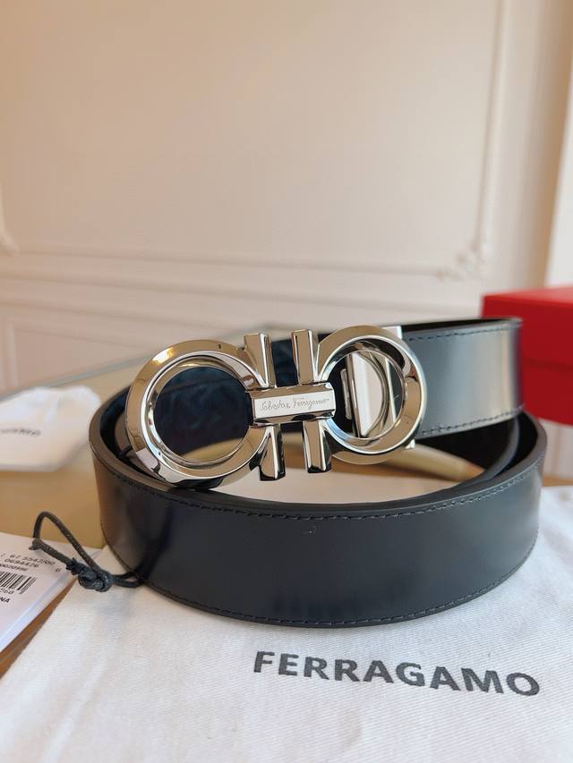 Salvatore Ferragamo counter now selling 3.5cm original leather. Precision brass