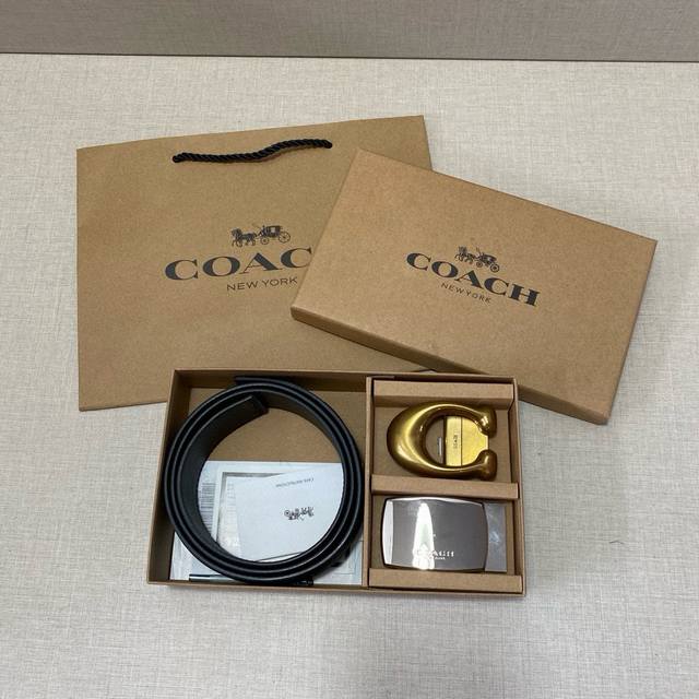COACH belt hits the market. Original quality, 3.8cm specification, top-grain cow