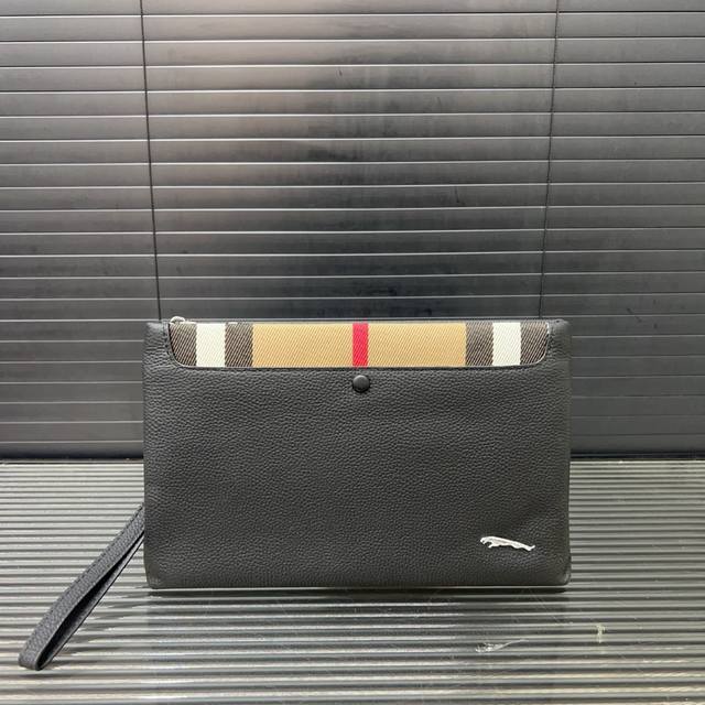 Jaguar embossed leather clutch card holder wallet multifunctional men's bag real