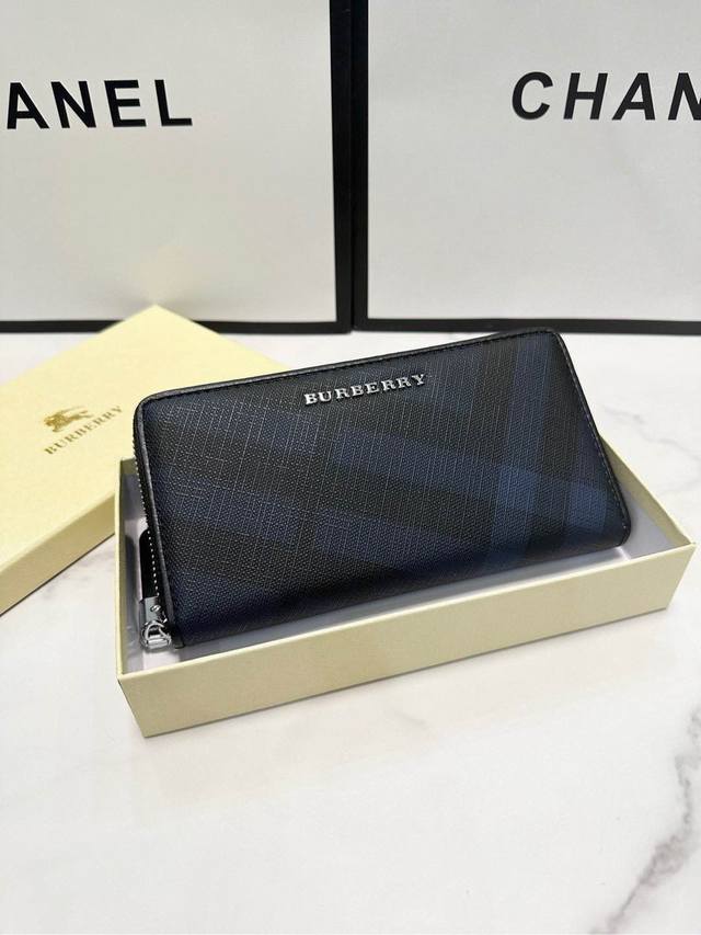 Color Black Size 20X10 Burberry new men's handbag original cowhide, first-class
