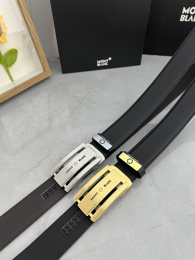 Product name: Montblanc automatic belt Material: original cowhide belt, 100% fi