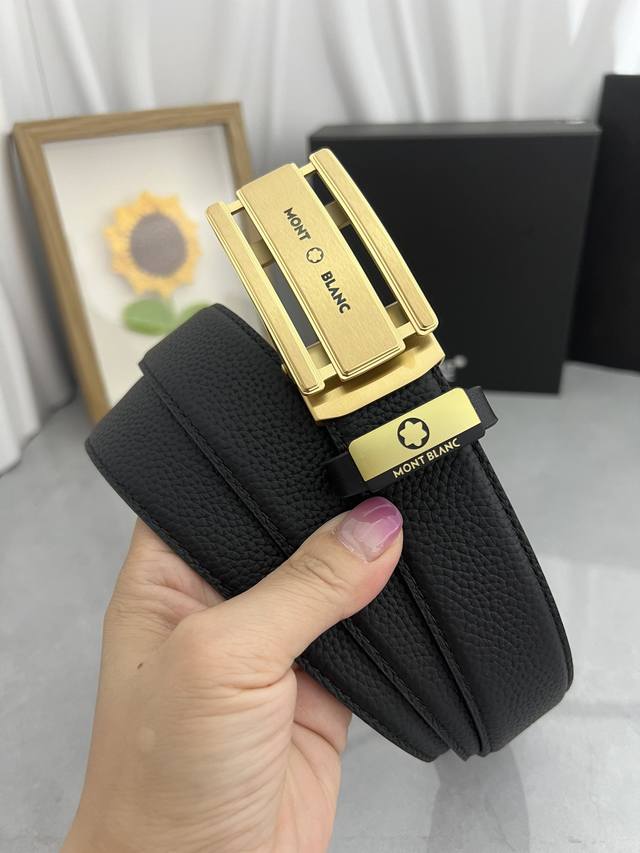 Product name: Montblanc automatic belt Material: original cowhide belt, 100% fi