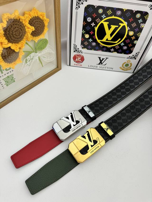 Product name: Lv..Louis..Vuitton original Material: original cowhide belt, 100%