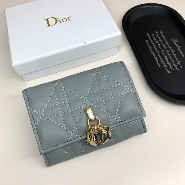 Dior 923 Color Black Blue Size: 11*8.5*3 The latest model from Dior! This mini L