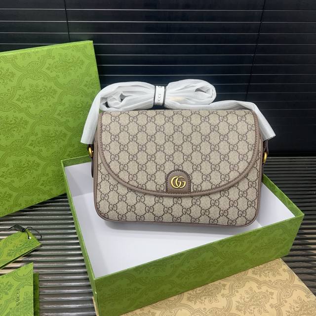 Gucci Gucci Gg Ophidia messenger bag flap shoulder bag classic all-match real sh