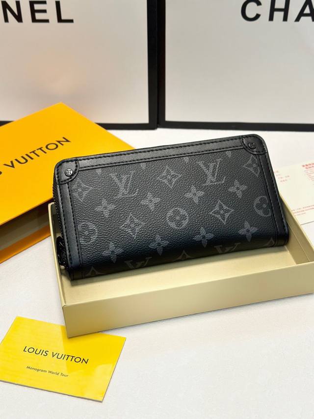 Color Black Size 19X10 Zippy zipper wallet This Trunk zipper wallet is inspired